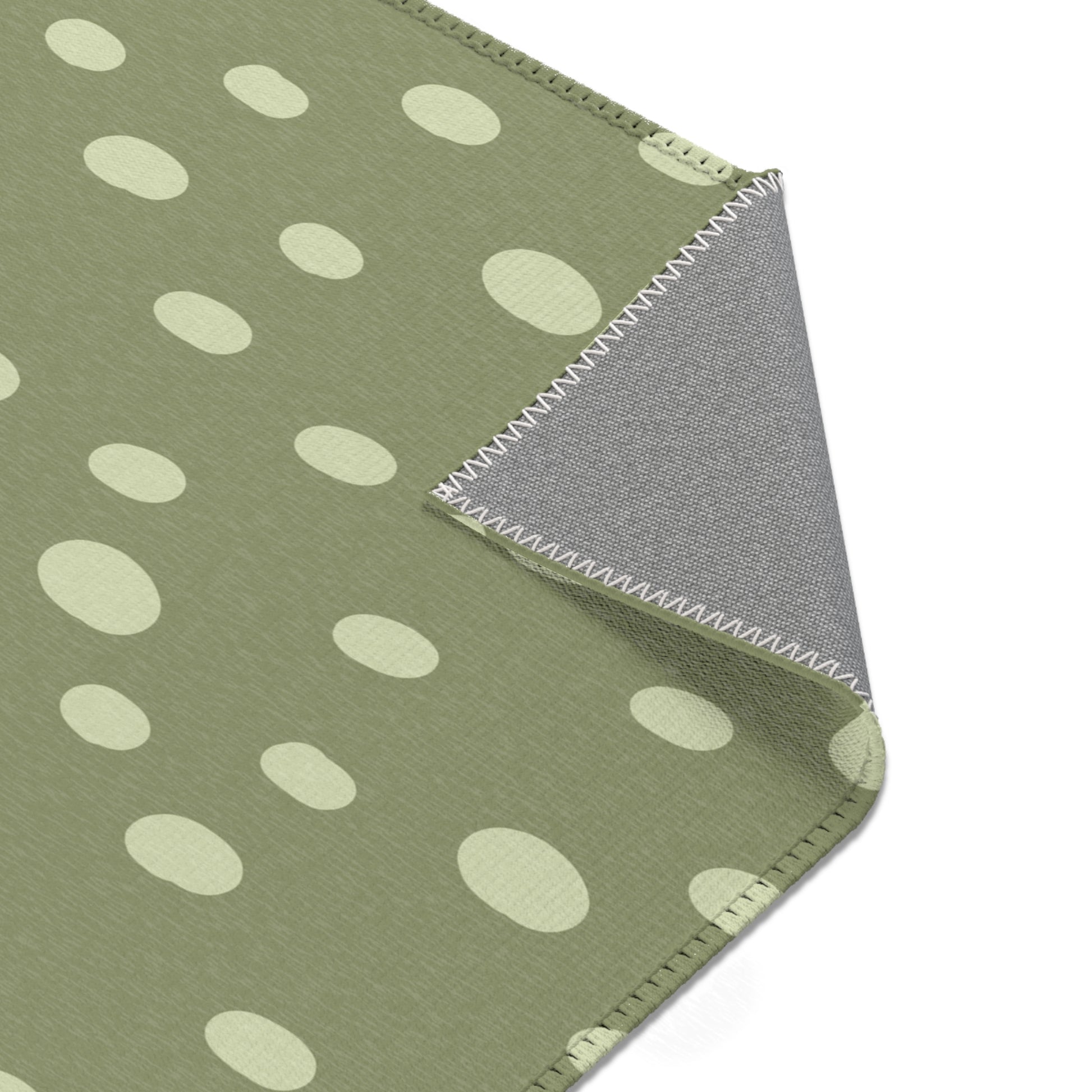 Sage Speckle rectangular nursery area rug