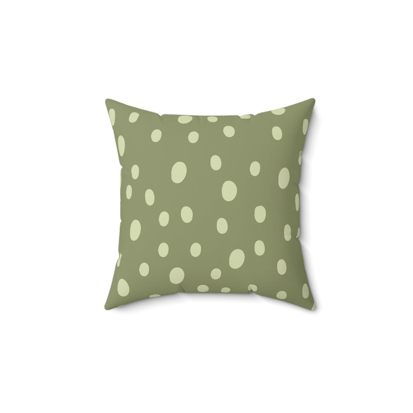 Sage Speckle decorative nursery pillow on a glider chair