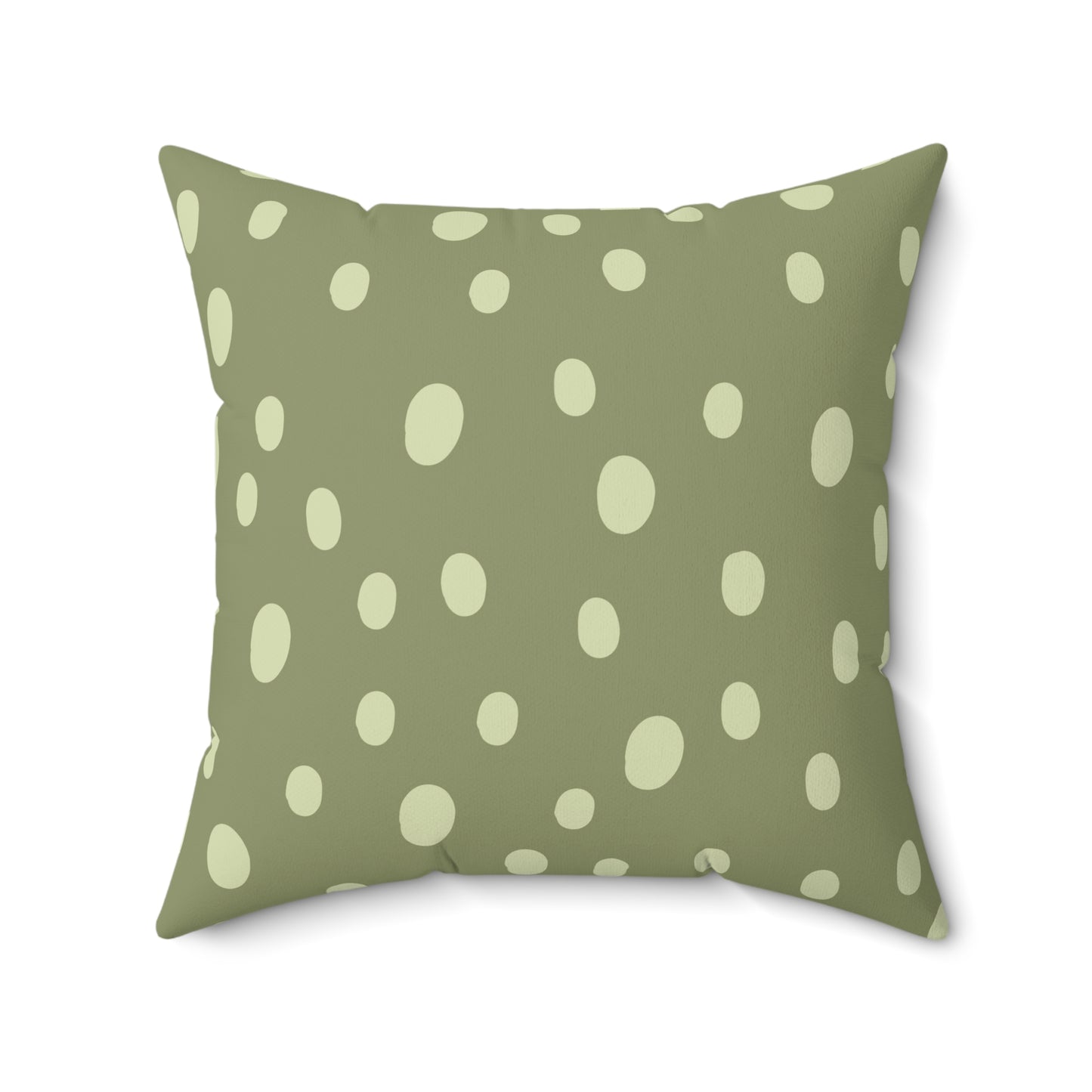 Sage Speckle nursery pillow shown from the front