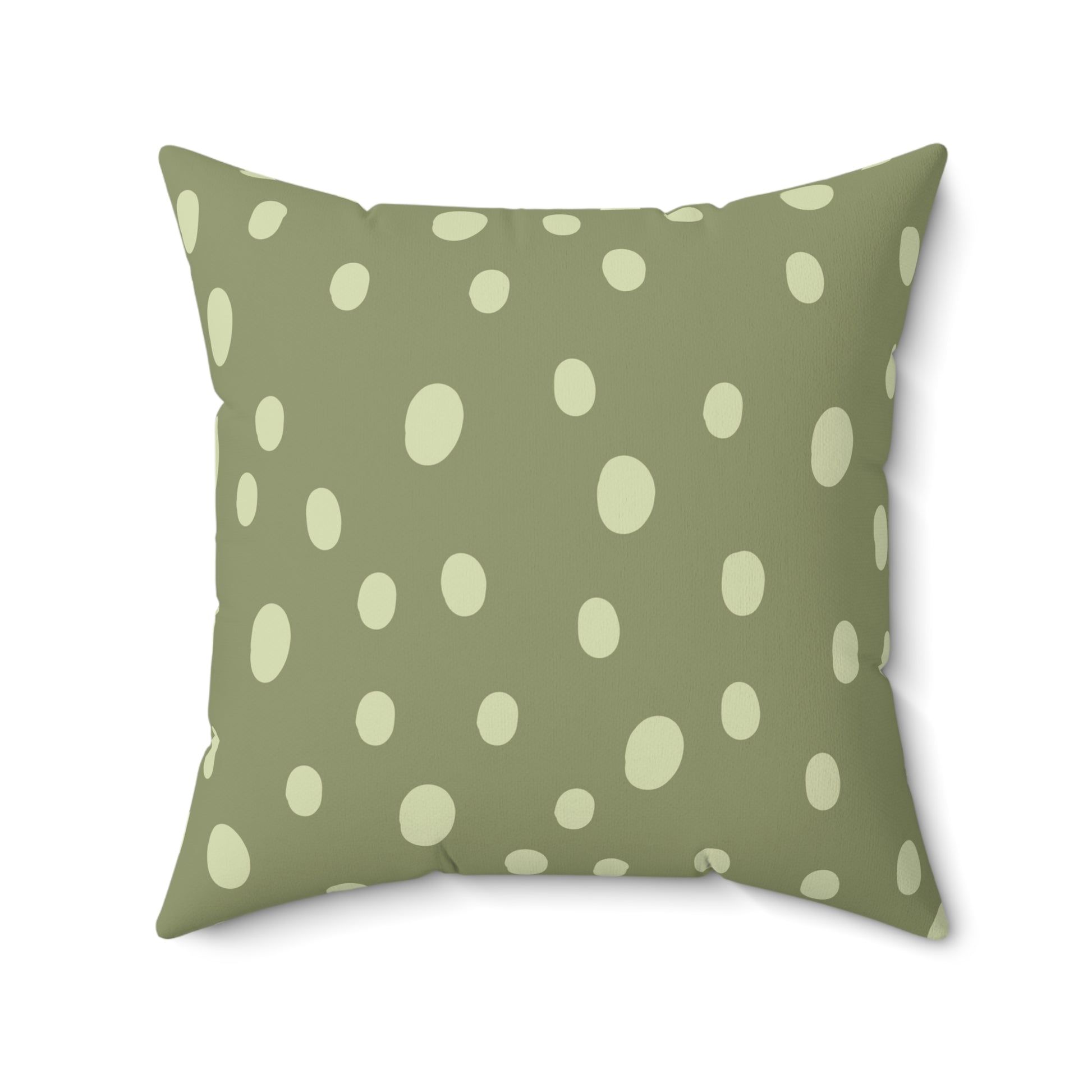 Sage Speckle nursery pillow shown from the front