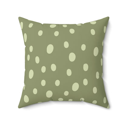 Sage Speckle nursery pillow shown from the front
