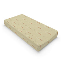 Scandi Forest changing pad cover on a nursery changing table