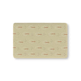 Scandi Forest fitted crib sheet on a nursery crib mattress