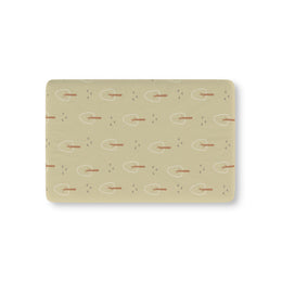 Scandi Forest fitted crib sheet on a nursery crib mattress