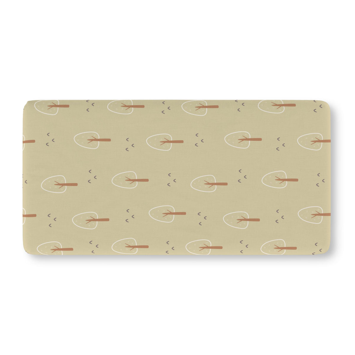 Woodland crib sheet on a standard crib mattress