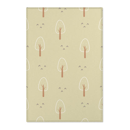 Scandi Forest nursery area rug in a baby room