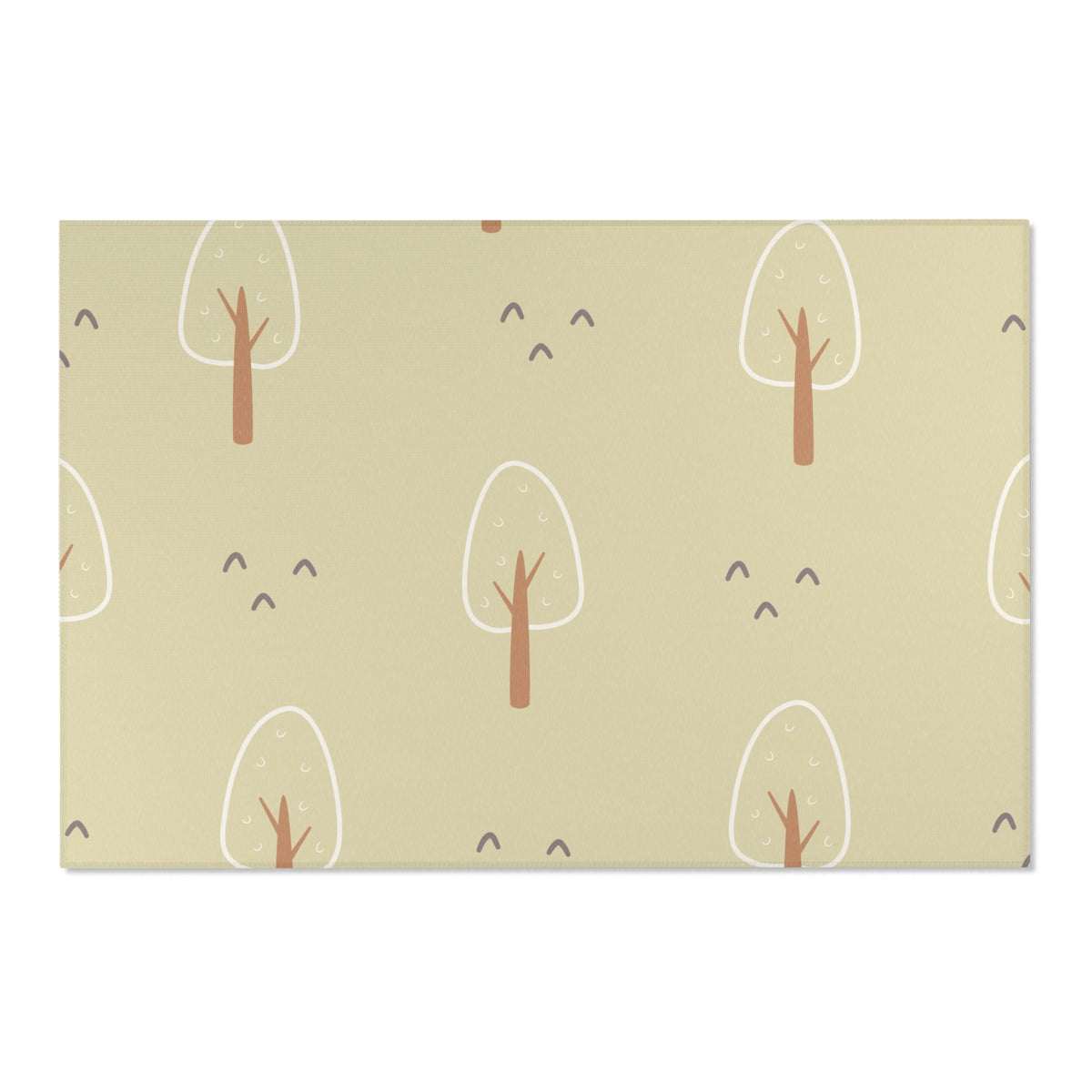 Scandi Forest nursery rug in landscape orientation