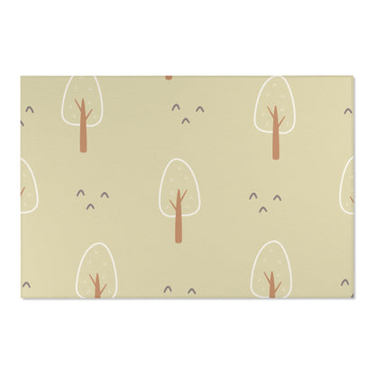 Scandi Forest nursery rug in landscape orientation