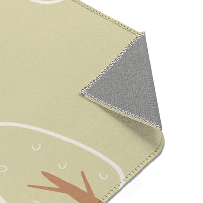 Scandi Forest nursery area rug seen from above