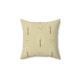 Scandi Forest decorative nursery pillow on a glider chair