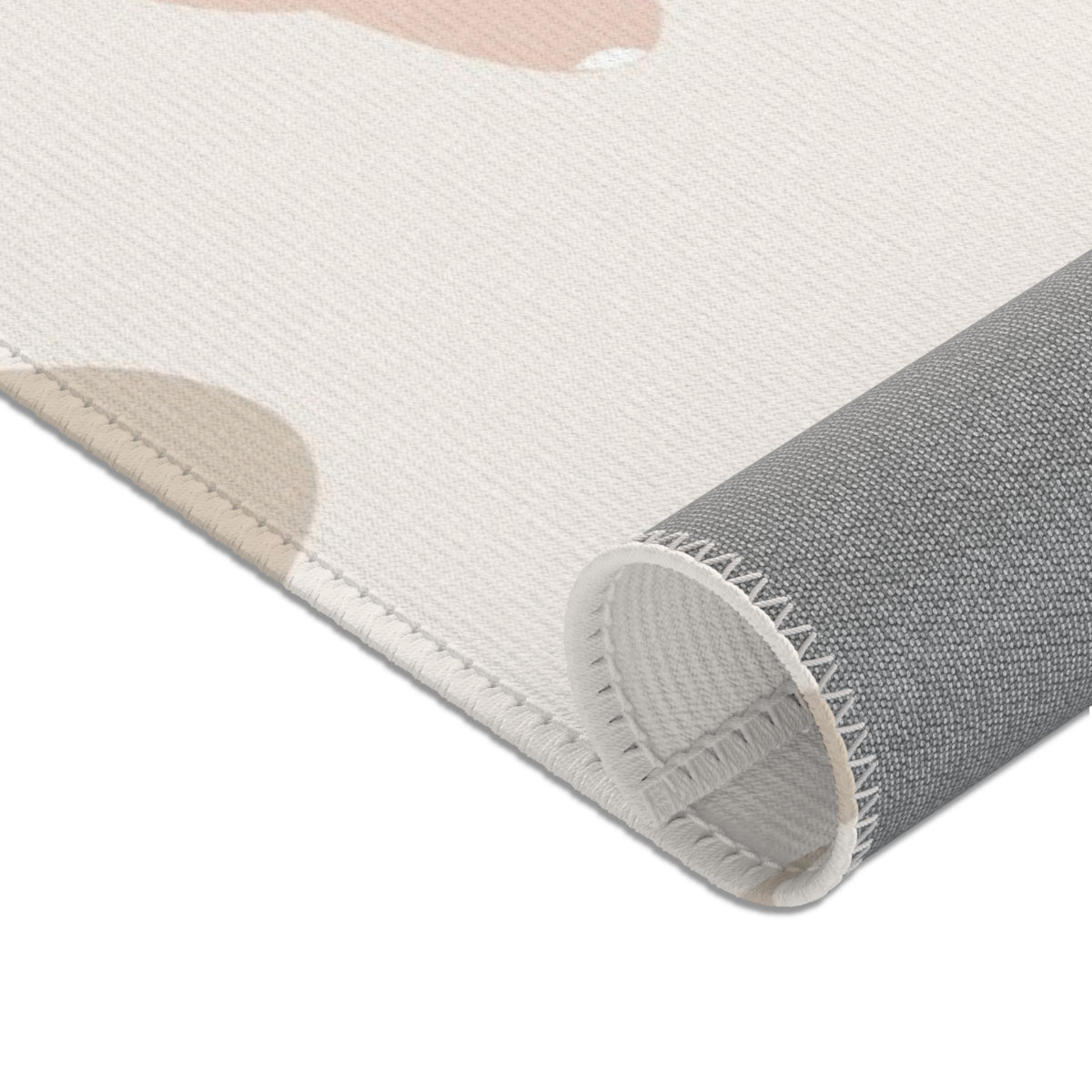 Sleepy safari area rug, full print detail
