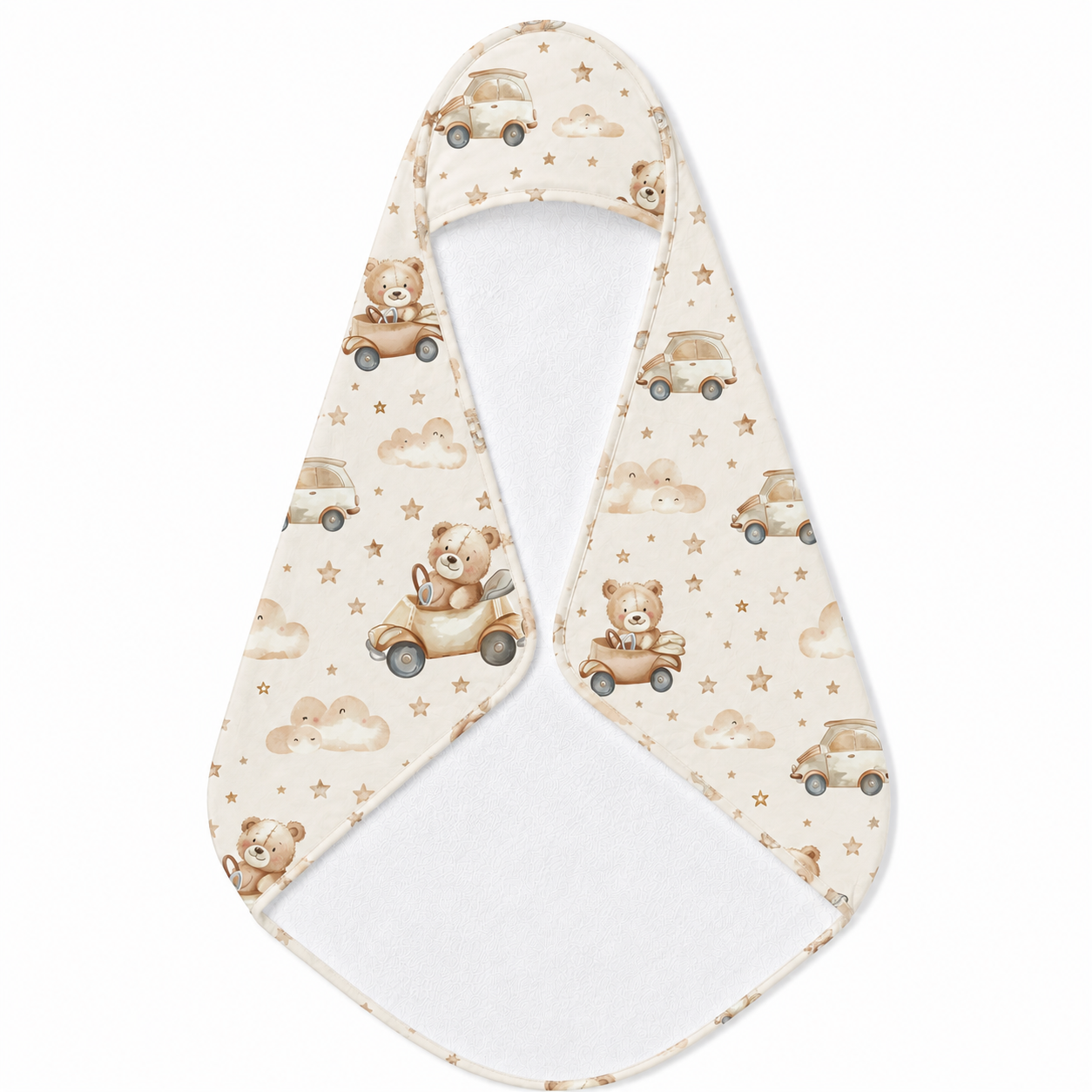 Teddy Roadtrip Hooded Baby Towel