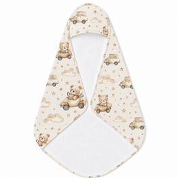 Teddy Roadtrip Hooded Baby Towel