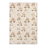 Teddy Roadtrip nursery area rug in a baby room
