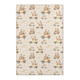 Teddy Roadtrip nursery area rug in a baby room