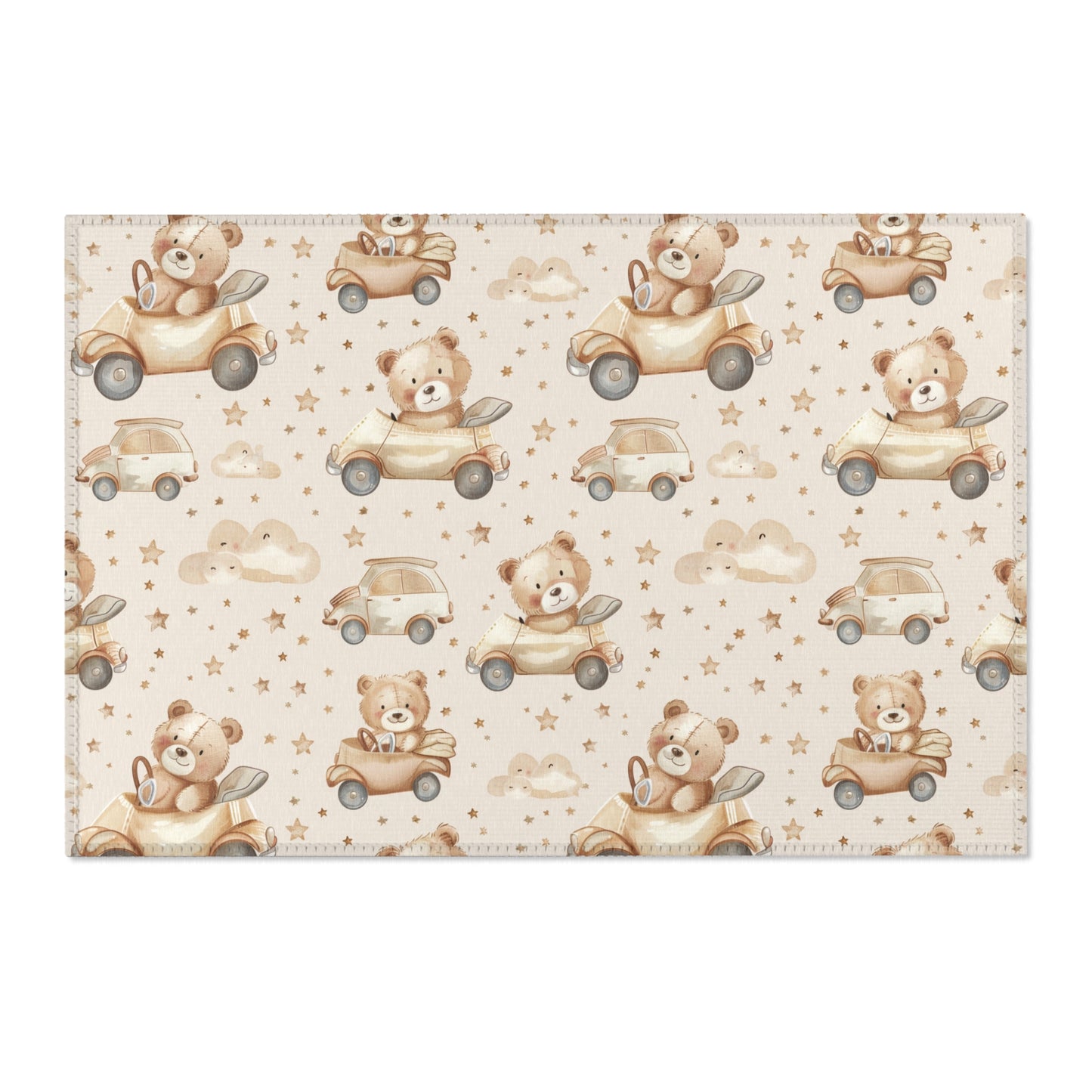 Teddy Roadtrip area rug shown in landscape orientation