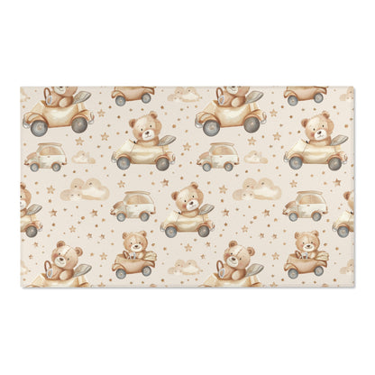 Teddy Roadtrip area rug shown in portrait orientation