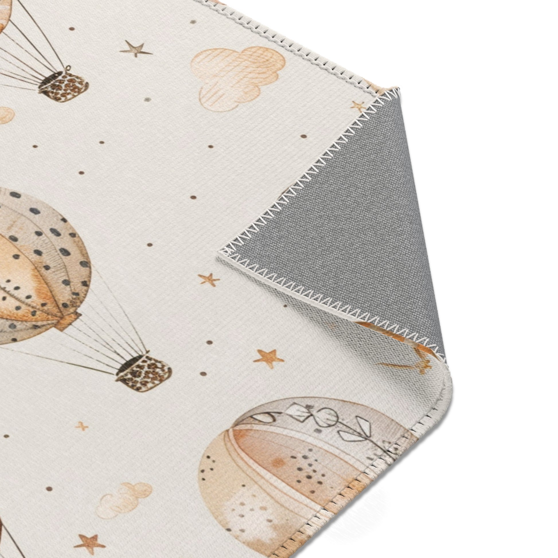 Wandering Balloons rectangular nursery area rug