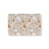 Wildflower Rainbow fitted crib sheet on a nursery crib mattress